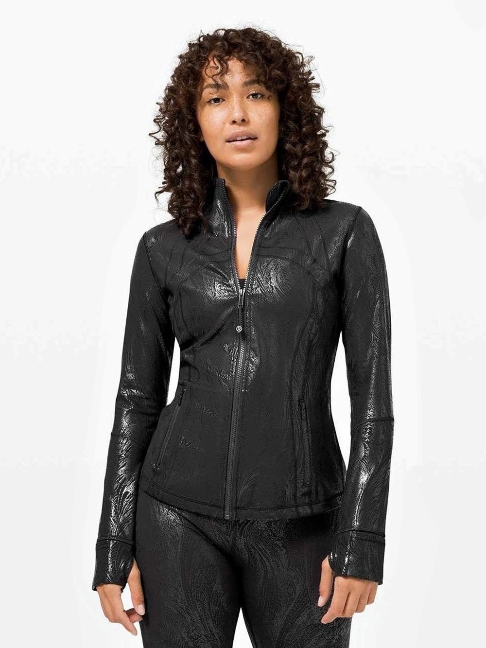 Lululemon Define Jacket *Shine
Acclimatize Black Black Foil
 Size 4
